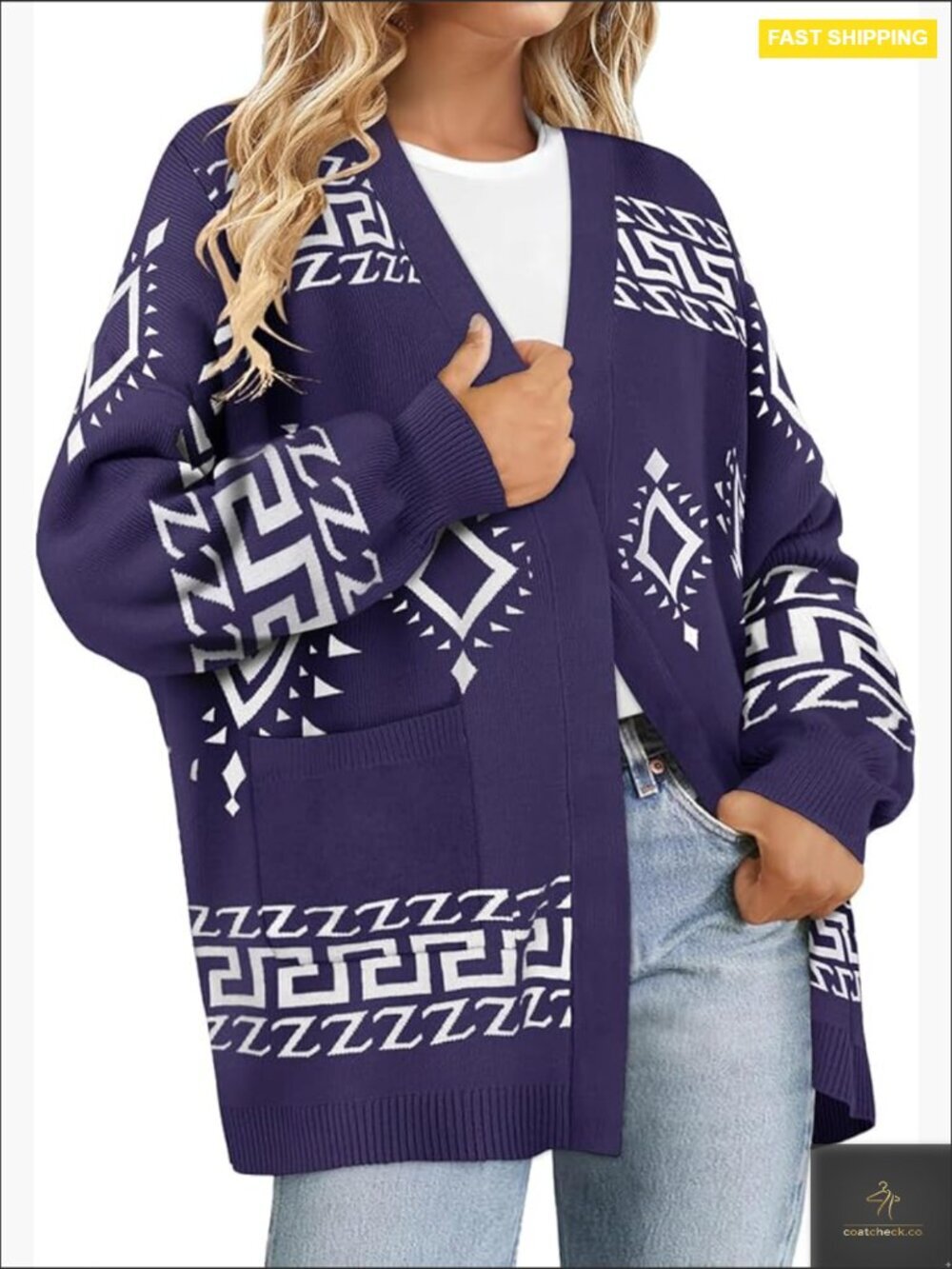Plus Size Oversized Cardigan Open Front Button Up Long Sleeve Winter Outfit